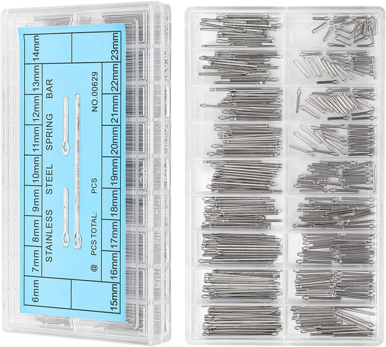 Xinde Watch Pin, Watch Parts Watch Band Spring Bar Watch Repair Kit Watch Strap Link Pin Watchband Link Cotter Pin for Watch Repair Shop