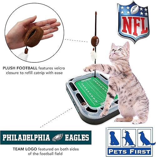 Miniatura 4 de Pets First Rascador para gatos Philadelphia Eagles