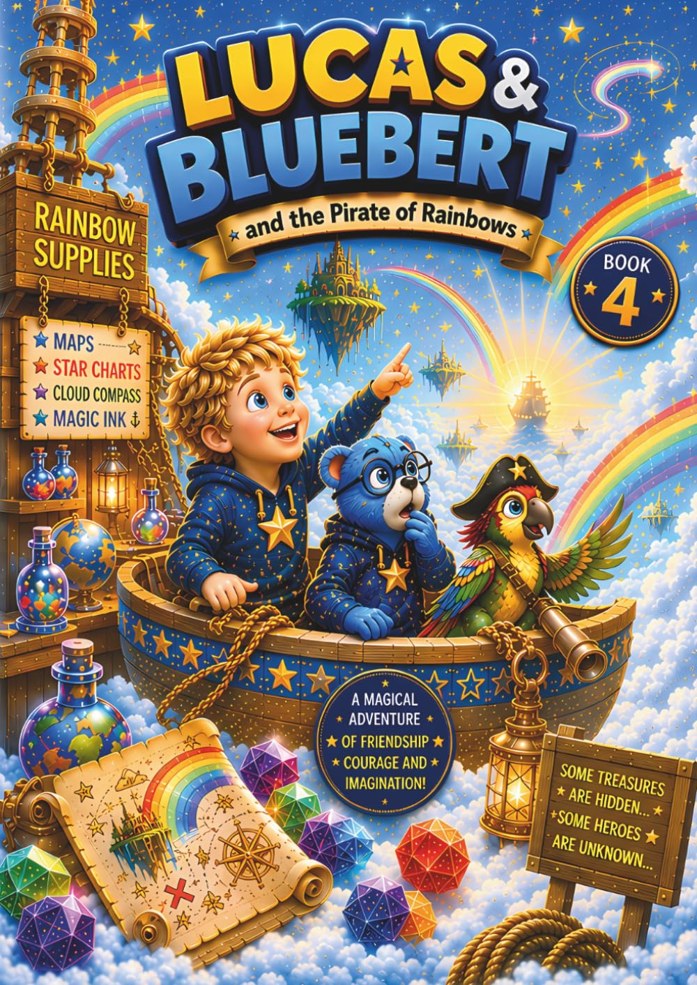Lucas & Bluebert: And The Pirate Of Rainbows (Lucas & Bluebert Adventure Book Series)