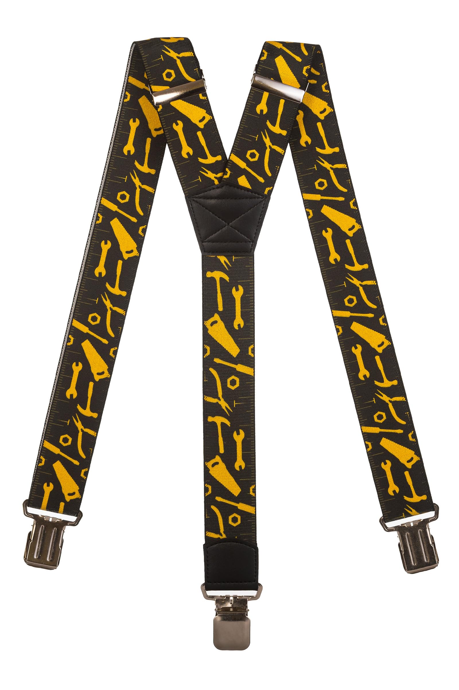 Olata Heavy Duty Tool Pattern Braces/Suspenders - Black, 5cm - Y-Shape