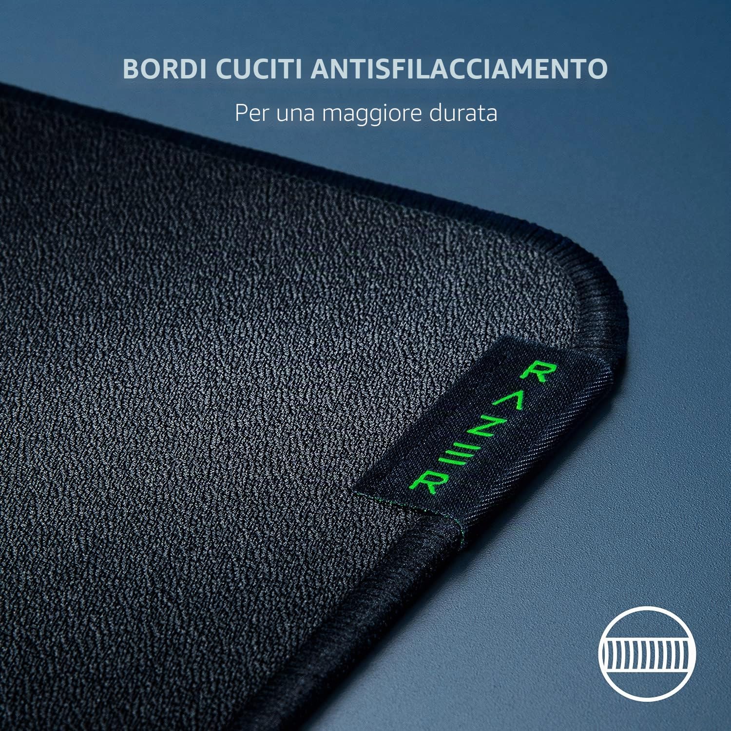 Razer Strider - Tappetino per mouse ibrido con base morbida e scorrimento liscio, superficie scorrevole stabile, base antiscivolo, arrotolabile, bordi cuciti anti-sfilacciamento, impermeabile, XXL