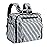 ALLCAMP Diaper Backpack, Waterproof Large Capacity Baby Bag, Multi-Function Nappy Bag with Stroller Hooks, Convertible Tote (Zebra Pattern)
