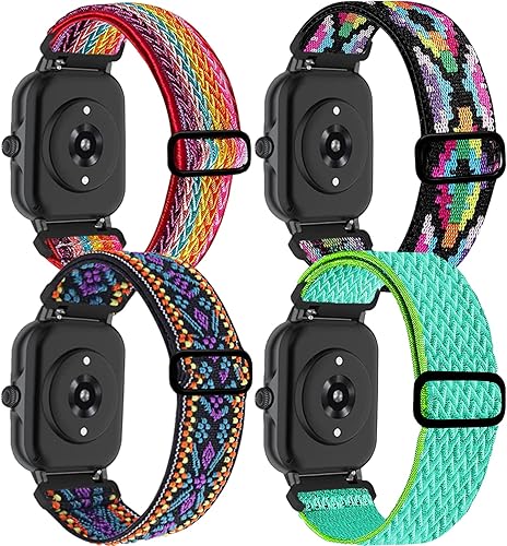 Paquete de 4 correas elásticas para reloj compatibles con AMAZ FIT GTSGTS2GTS 3GTS 2eGTS 2 miniGTS 4 miniGTS 4GTR mini, correas de repuesto de Paquete de 4 correas elásticas para reloj compatibles con AMAZ FIT GTSGTS2GTS 3GTS 2eGTS 2 miniGTS 4 miniGTS 4GTR mini, correas de repuesto de