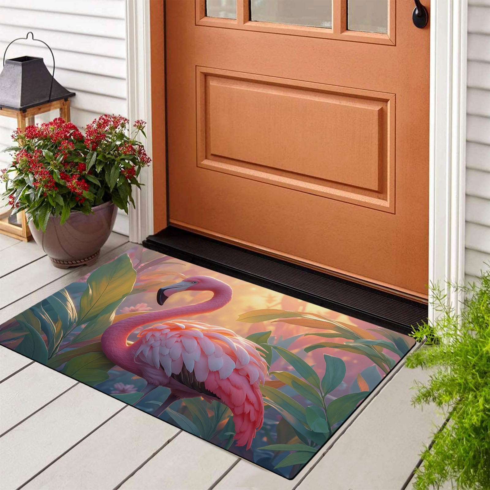 Tapis de cuisine 80x120cm déco jungle tropicale pour égayer la buanderie