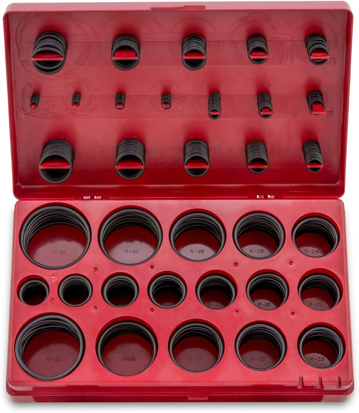 Neiko 50443A Universal O-Ring Assortment | 407-Piece Set | Sae