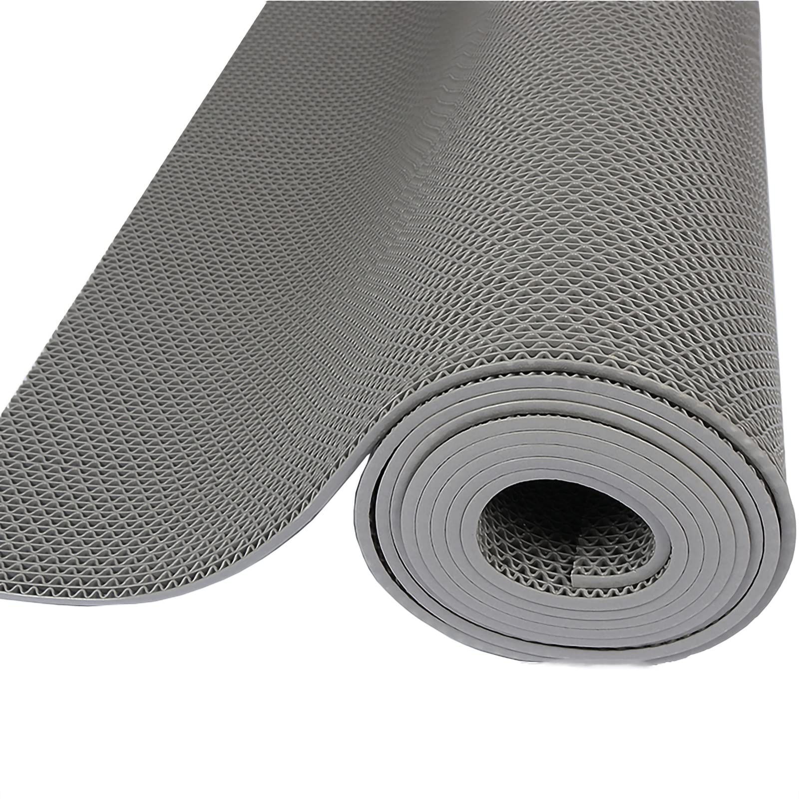 Antypoślizgowa mata drenażowa z PCW do łazienki, kuchni, basenu i prysznica, szara siatka o grubości 5 mm, niestandardowy rozmiar (120 cm x 100 cm) - wodoodporna mata podłogowa zapewniająca
