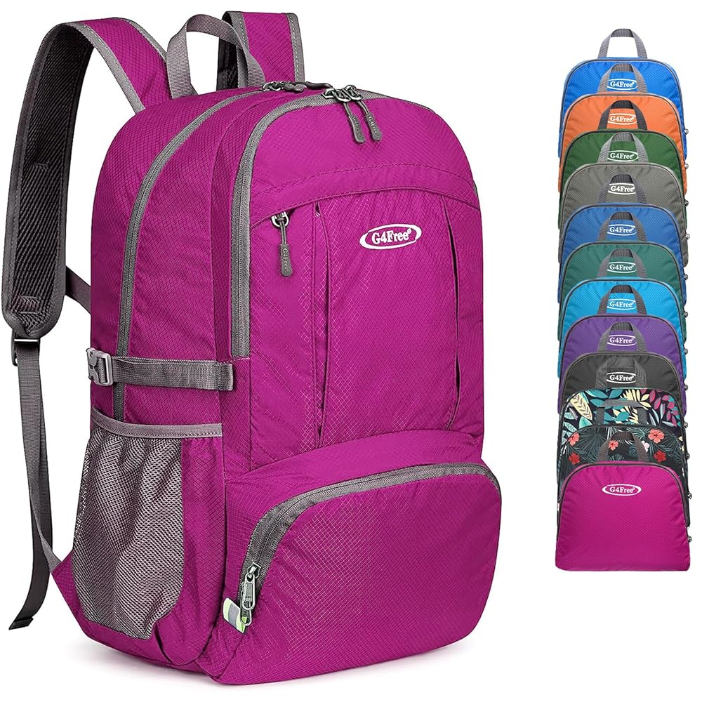 G4Free 40L Lightweight Packable Hiking Backpack, Waterproof Travel Daypack