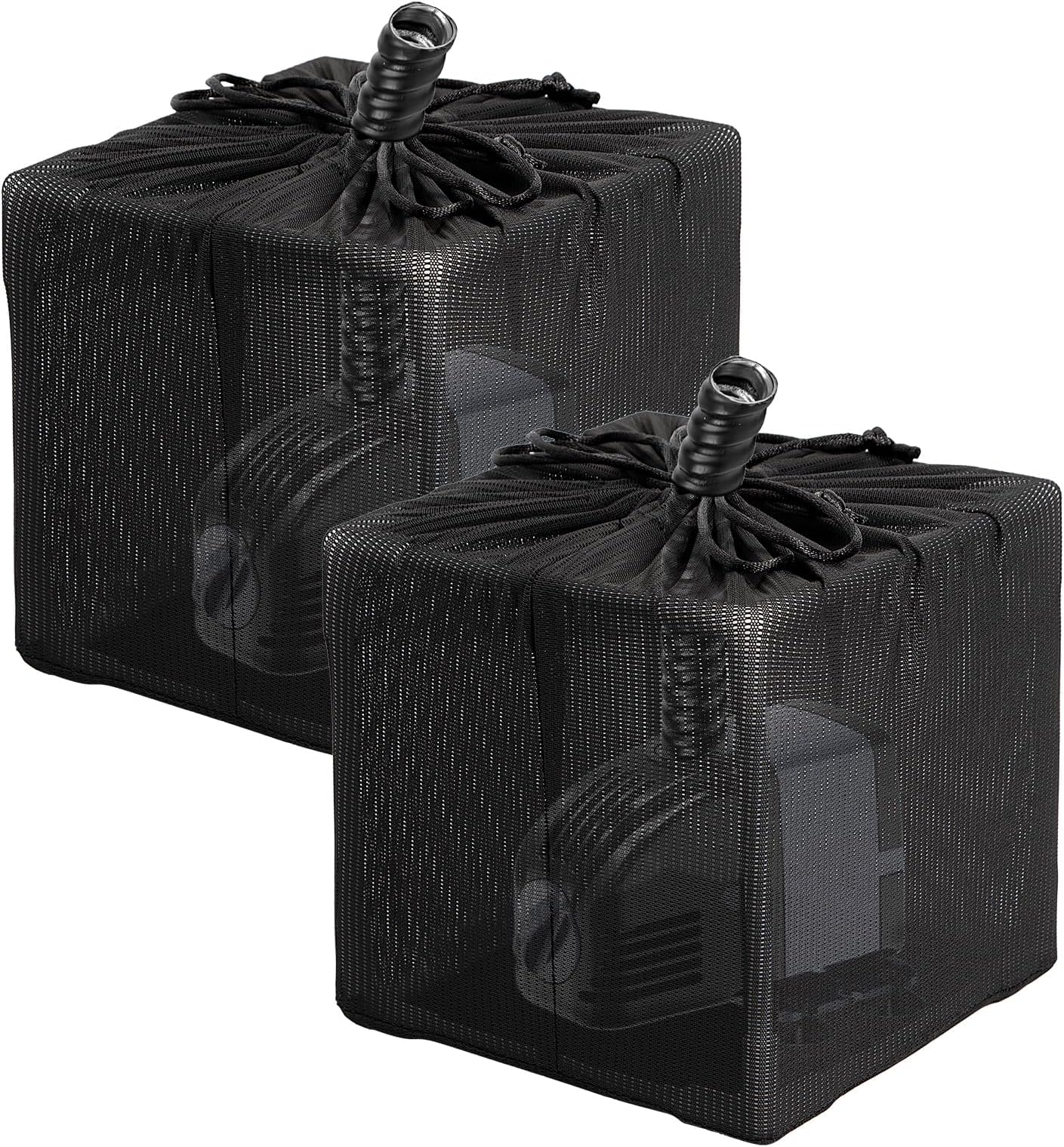 Fineday Pond Filter, Anti-Clogging Cube Outdoor Mesh Water Pump Barrier Bag Box Basket (7" x 2 Pack)