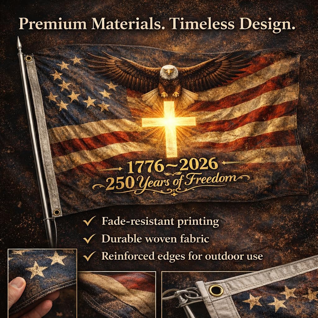 America 250 Flag – 250th Anniversary USA Double Sided 3-Ply Outdoor Flag, We The People 1776-2026 Patriotic Yard & House Banner for 4th of July (5, 3X5) - Image 2