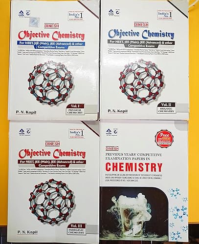 Dinesh Objective Chemistry (Vol-I,Vol-II,Vol-III &amp; Free Booklet) (For NEET, JEE (Mains), JEE (advanced) Exam in 2022-23)