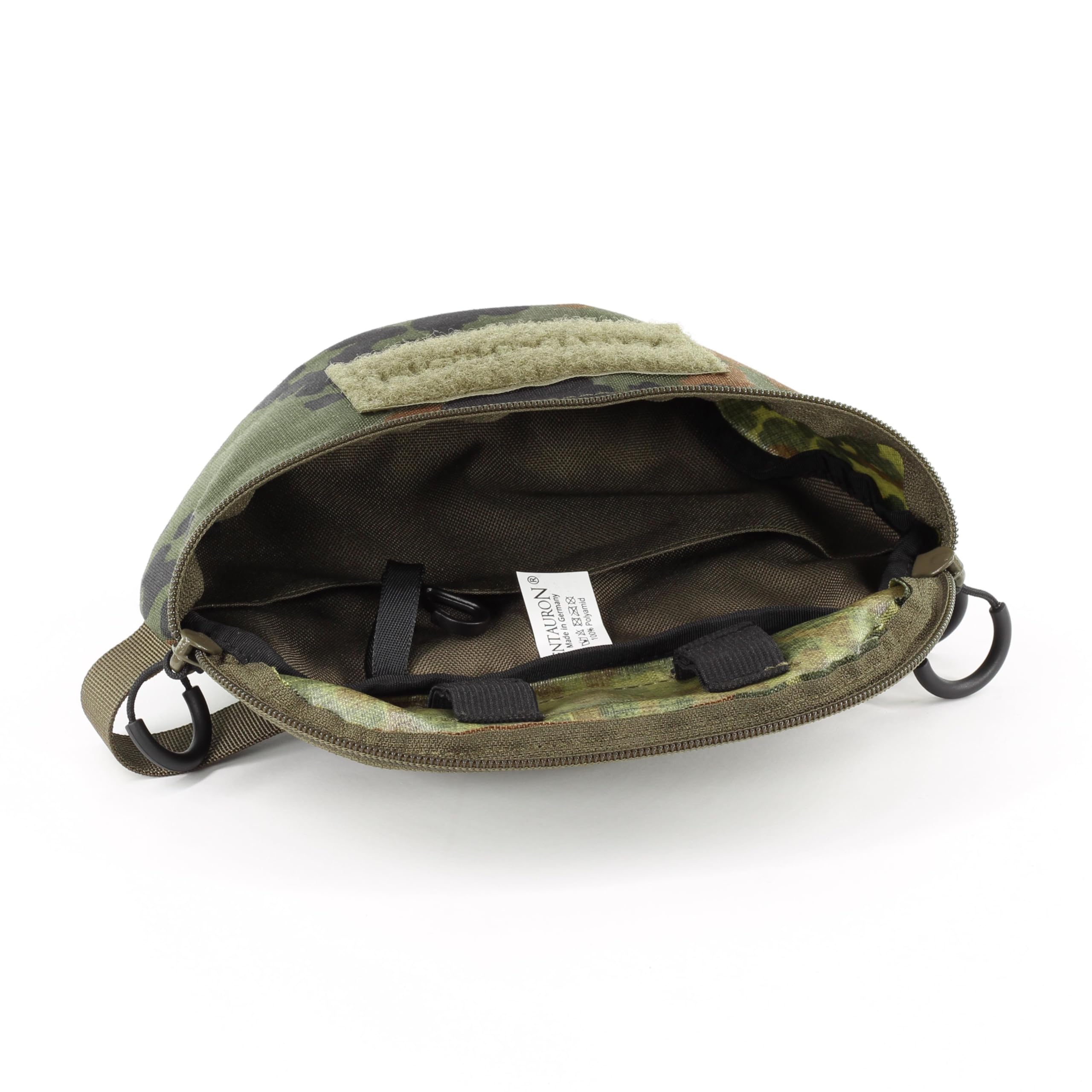 Zentauron Taktische Bauchtasche 1,25L aus Cordura - MOLLE Hüfttasche mit 2 Fächern & Klettfläche für EDC, IFAK & Outdoor - Hüftgurt 70-120 cm - Robuste Gürteltasche für Militär, Wandern & Freizeit