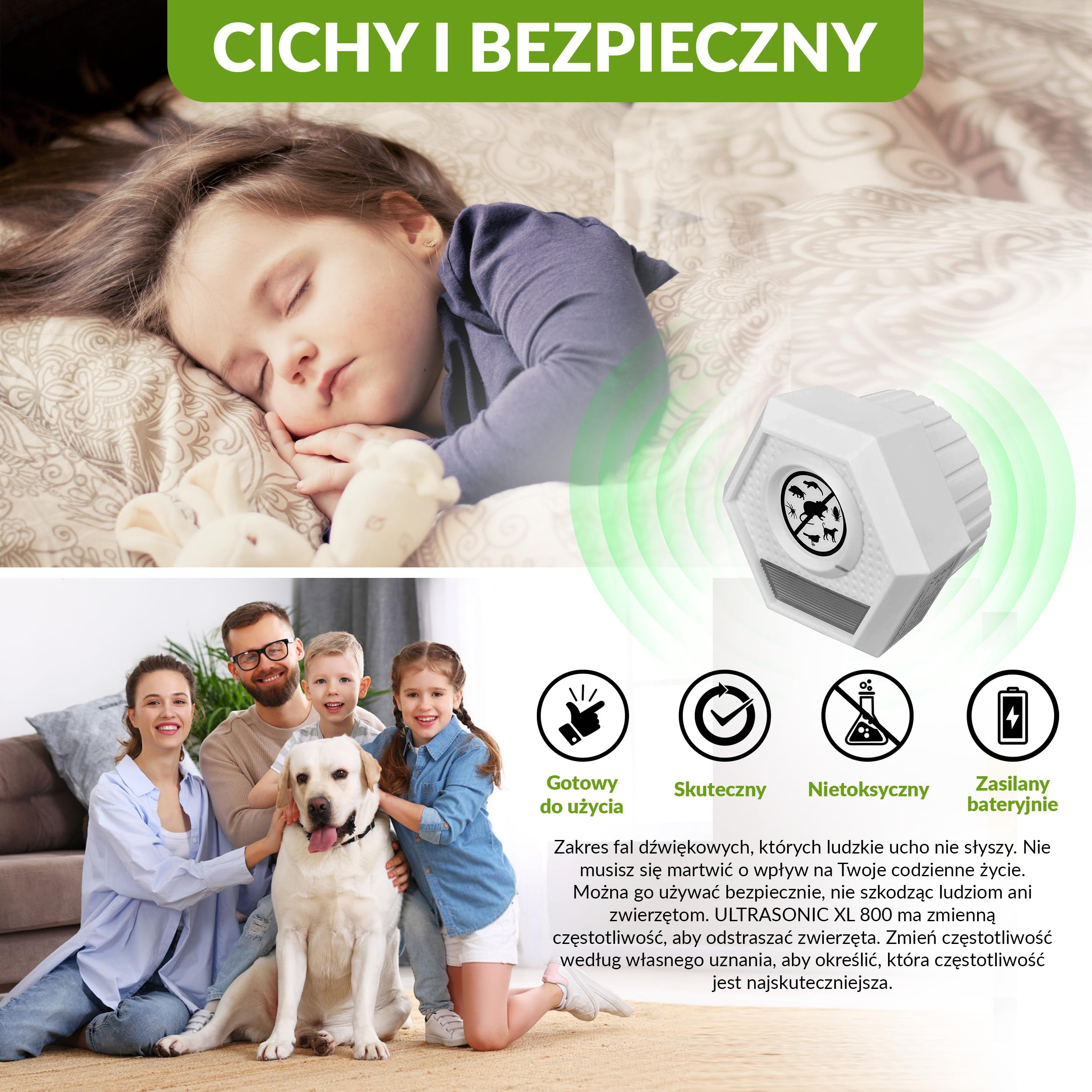 ISOTRONIC Ultradźwiękowy odstraszacz myszy i szczurów – Migające światło – Ochrona bez trucizny i pułapek – Skuteczny na szkodniki – Zasięg 100 m² (1 urządzenia)