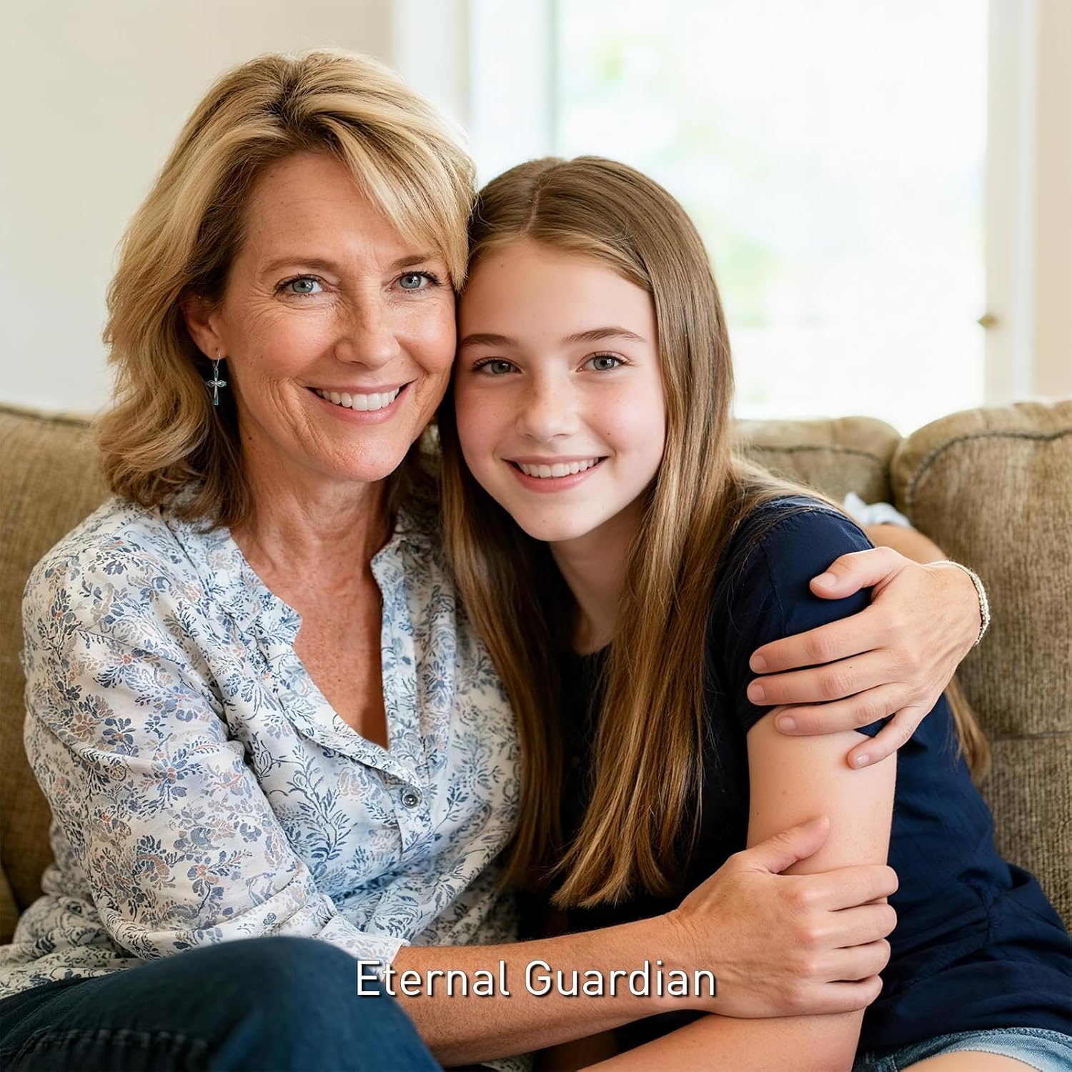 Cross Earrings for Women Dangle Sterling Silver Cross Earrings Turquoise Infinity Hanging Jewelry for Women Christmas Birthday Gifts - Image 5