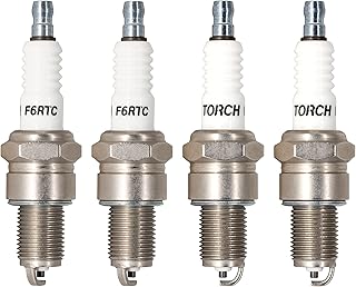 4 PACK Torch F6RTC Spark Plug Replace for NGK 7131/BPR6ES, for Bosch 7995/WR6DC 7900/WR7DC, for Champion RN9YC RN10YC RN11YC, for Denso 3047/W20EPR-U, for Autolite 63 64 4263, for AcDelco 41-601, OEM
