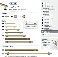 Vista 4 de Amerock Corp BP37110BBZ Everett - Jaladera para electrodomésticos de 305 mm (12 pulgadas) de centro a centro, acabado champaña dorado