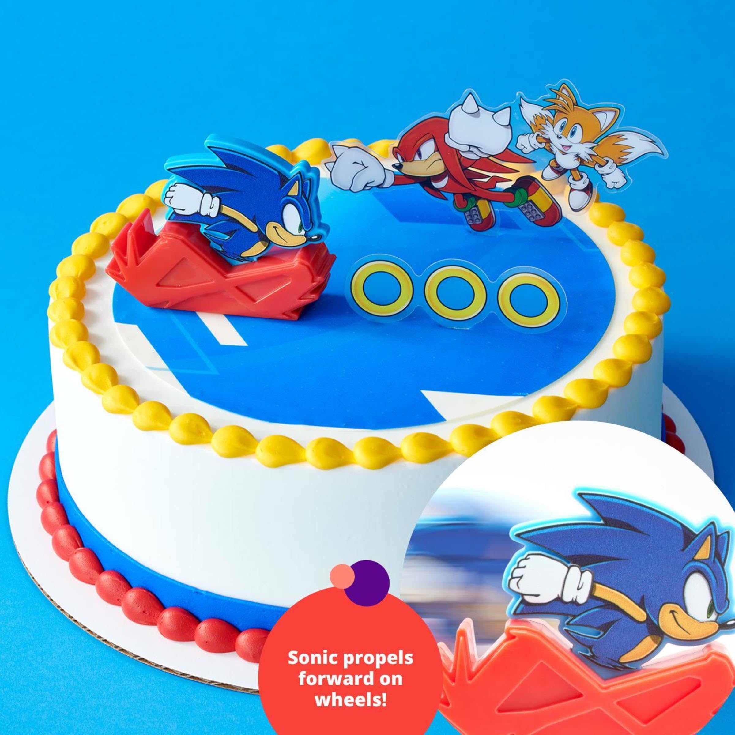 sonic figure cake topper