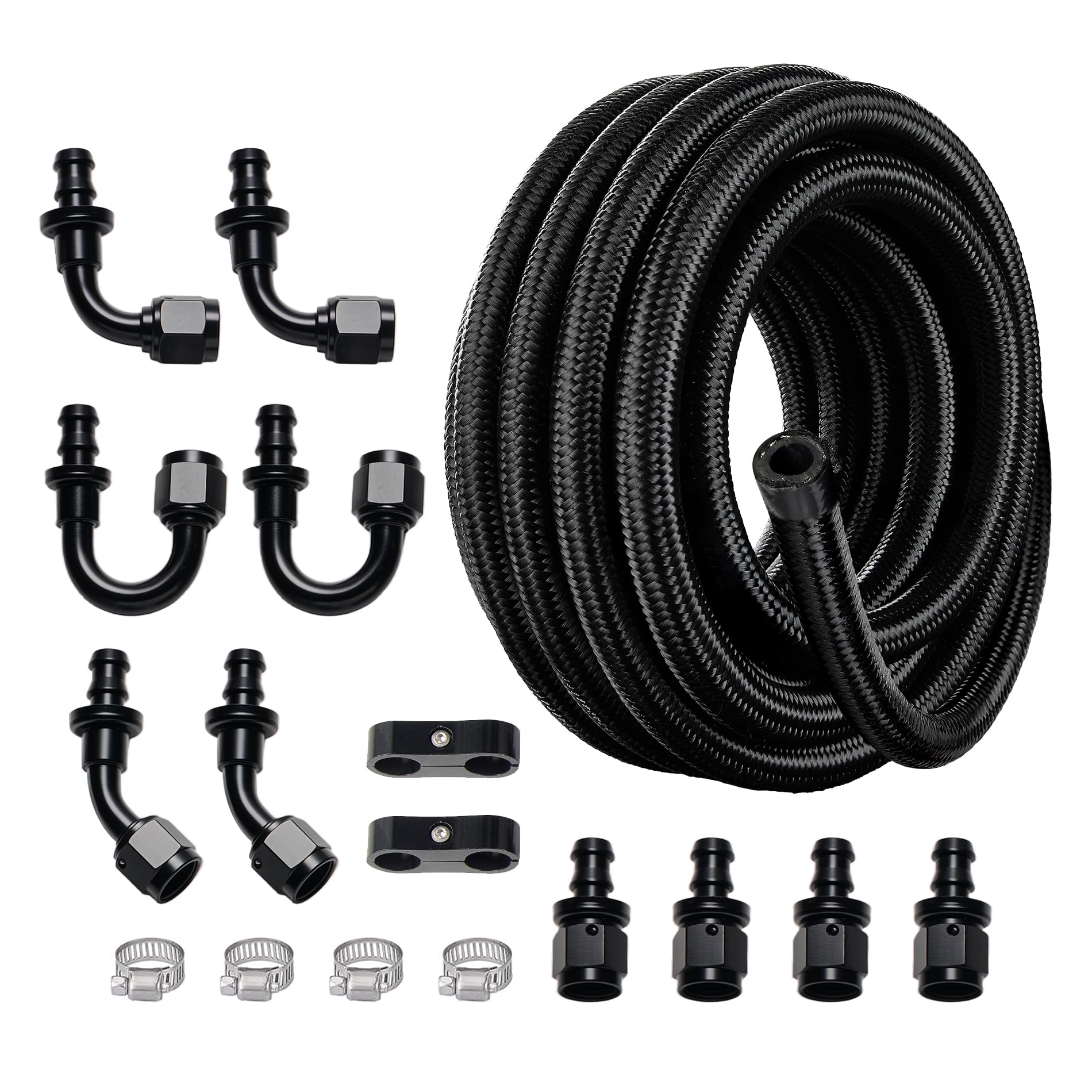 Amazon.com: EVIL ENERGY 1/2 8AN Fuel Line Kit, 8AN Transmission