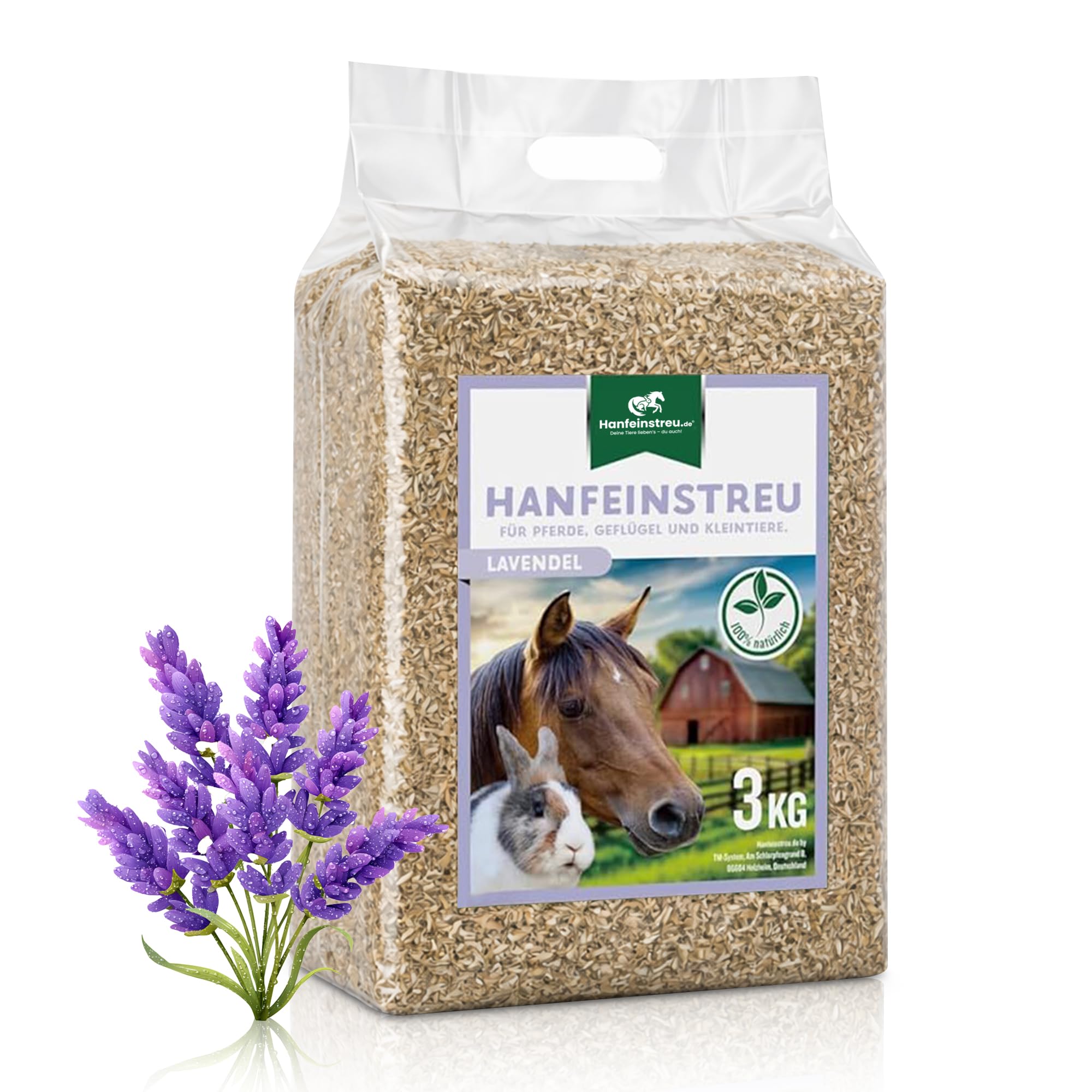 Hanfeinstreu Lavendel