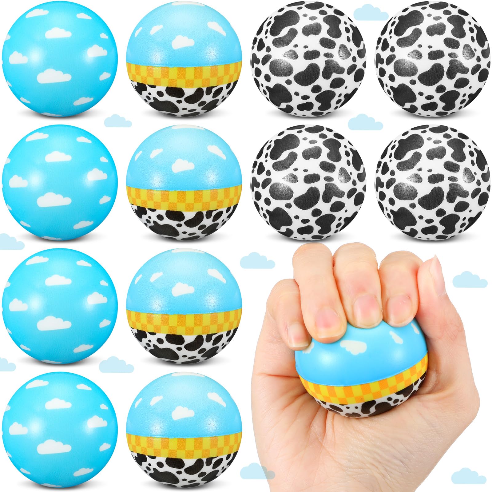 View 1 of ** does not come with all 12 **
Soulchen 12 Pcs Cartoon Story Stress Balls, 1.97 Inch