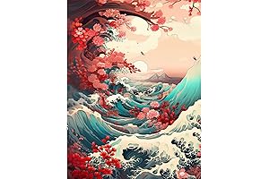 DIY 5D Diamond Painting The Great Wave Kit for Adults, Diamond Art...