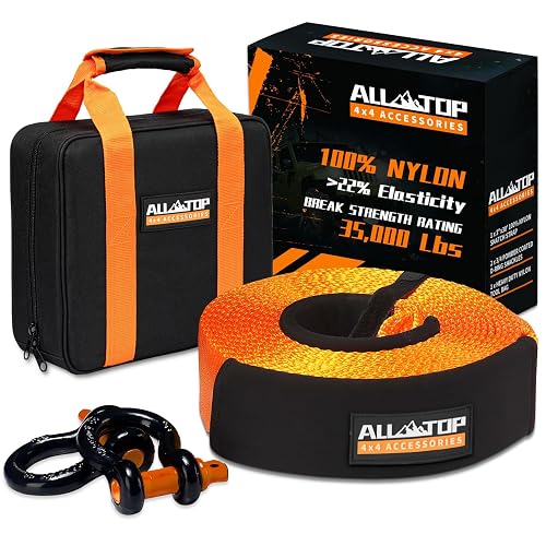 ALL-TOP Heavy Duty Tow Strap Recovery Kit 3 in x 30 ft