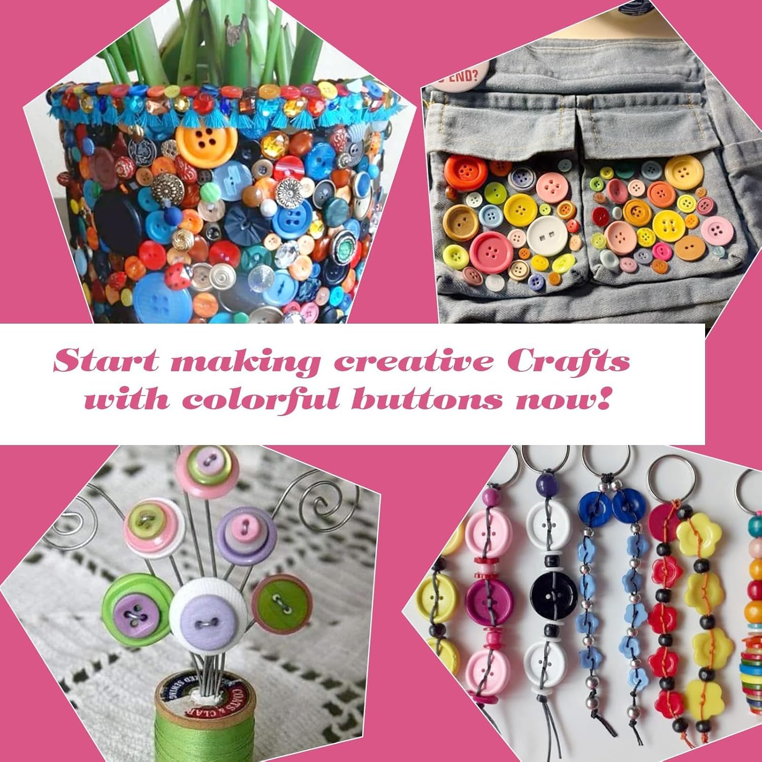 2800-3000pcs Assorted Resin Buttons Bulk 24 Colors Mixed Sizes Decorative Buttons for Sewing Crafts Clothes Button Painting DIY Handmade Ornament