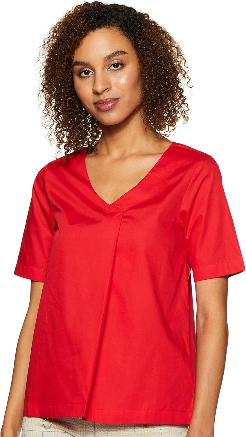 Amazon Brand – Symbol Women’s Solid Loose Fit Blouse