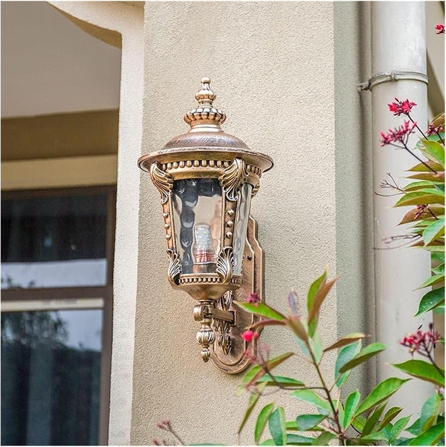 SMCCYYSD Wall Lamp Outdoor Waterproof Retro Lantern Sconce Lanterns Antique External Community Balcony Corridor Light E27 Lighting, Pendant