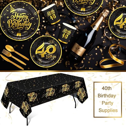 Miniatura 4 de Yaomiao Juego de vajilla desechable de 146 piezas de feliz año nuevo 2024, suministros de fiesta de Año Nuevo, mantel desechable, taza de papel,