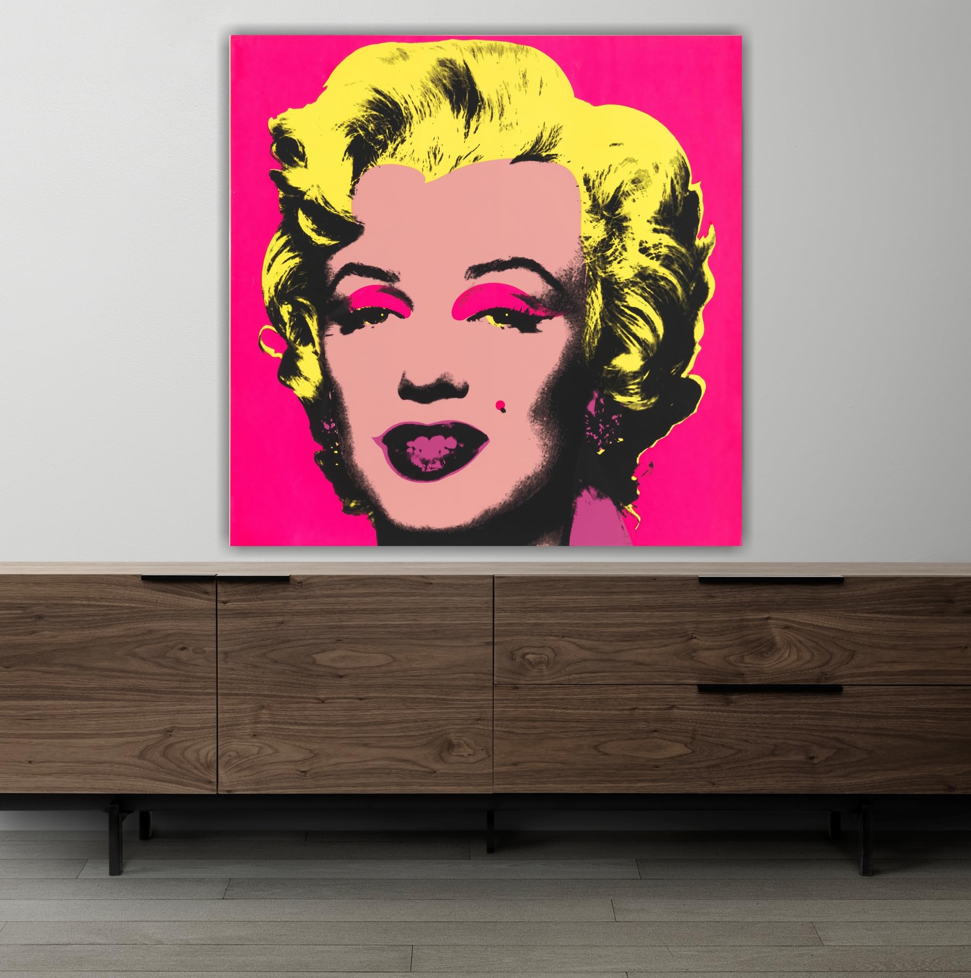 Artis Laboratory Poster Andy Warhol Riproduzione Marilyn 100x100cm - Stampa su Tela Artistica SENZA CORNICE, Quadri Moderni Soggiorno, Arredo Casa Ufficio, Eco-Friendly, Made in Italy