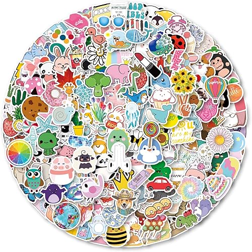 Bonitzdm 210 calcomanías para botellas de agua, lindo vinilo impermeable Vsco portátil monopatín, calcomanías estéticas para computadora, teléfono, disponible en Yaxa Peru