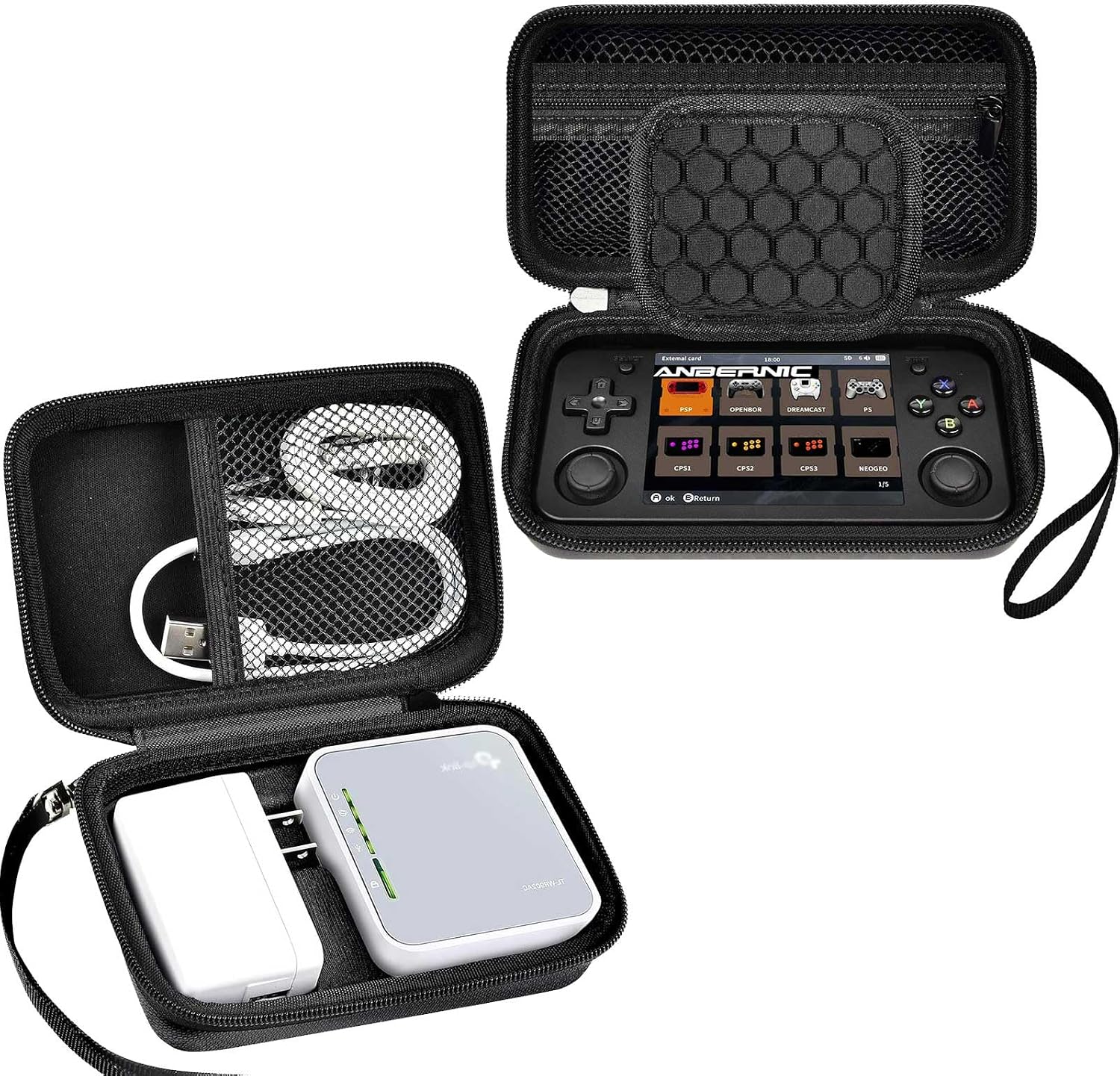 Cases for RG35XX H Retro Game Console Emulator Gaming Player and for TP-Link AC750 Wireless Portable Nano Travel Router (Boxs Only)