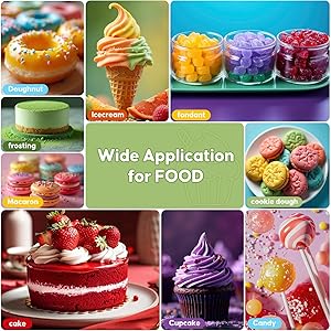 Food Coloring Set for Cake Decorating - 12ml X 6 Color Food Grade Vibrant Food Dye Tasteless Liquid Color for Baking Easter Egg Icing Fondant Cooking DIY Kit - 0.41 Fl. oz (12 ml)/Bottles