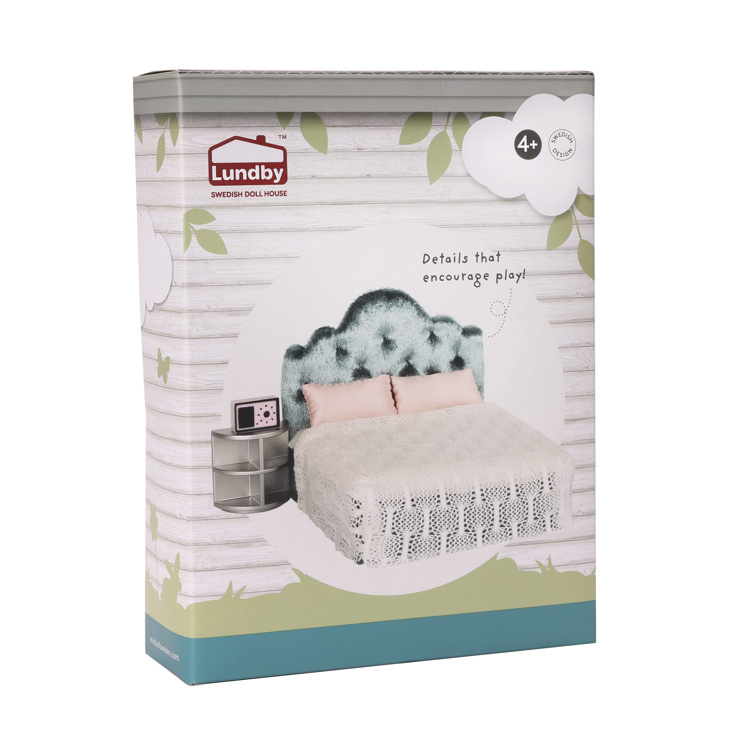 Lundbydolls House Furniture Bedroom Set Doll Bed Doll House