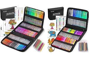 Soucolor Glitter Gel Pens, Add Twinkling Embellishments to Your Art