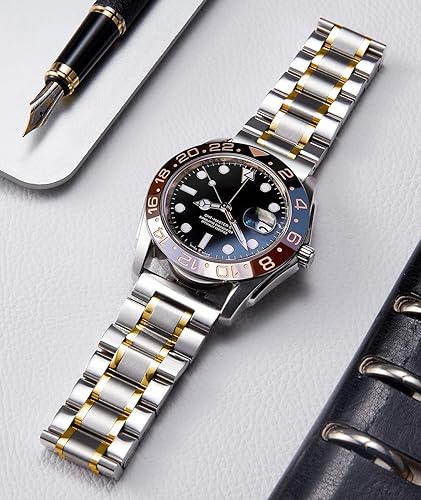 Miniatura 3 de BINLUN Correas de reloj de acero inoxidable de liberación rápida 12mm-24mm Universales de metal para reemplazo de correas de reloj inteligente