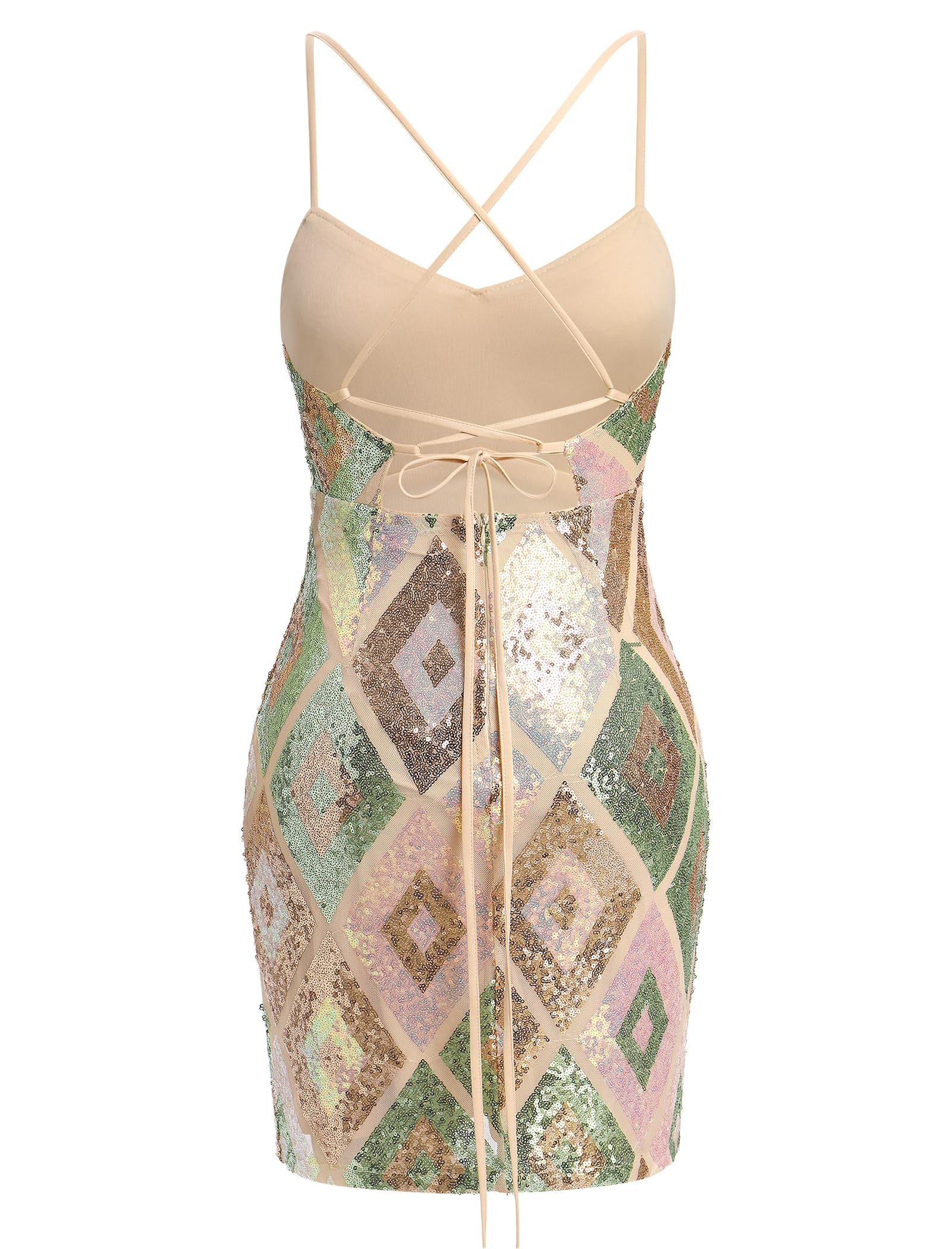 Vestido corto ajustado con lentejuelas brillantes en contraste para mujer, vestido de fiesta de graduación, regreso a casa