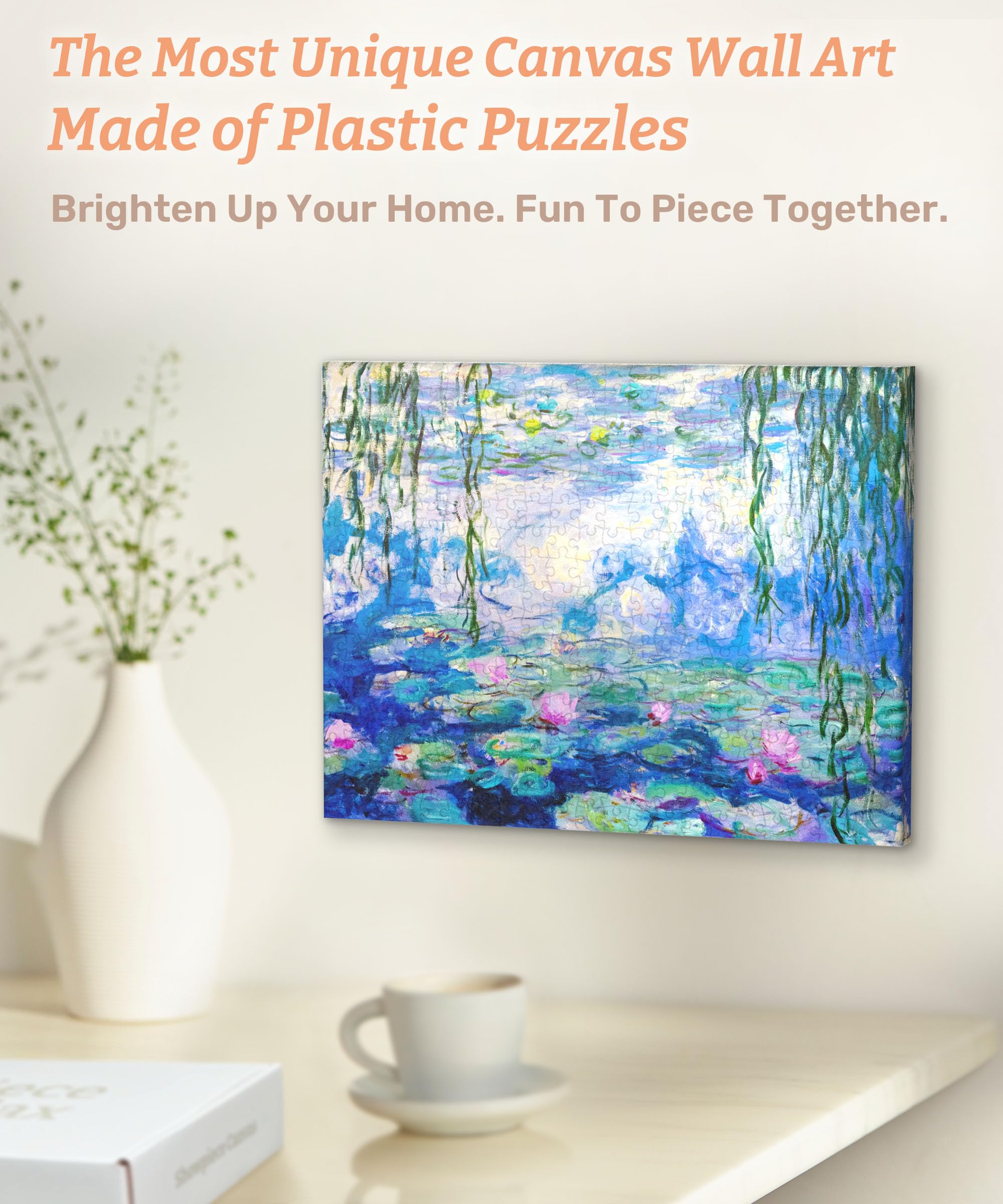 Amazon.com: PieceRelax Puzzle Canvas Wall Art 366 Plastic Pieces