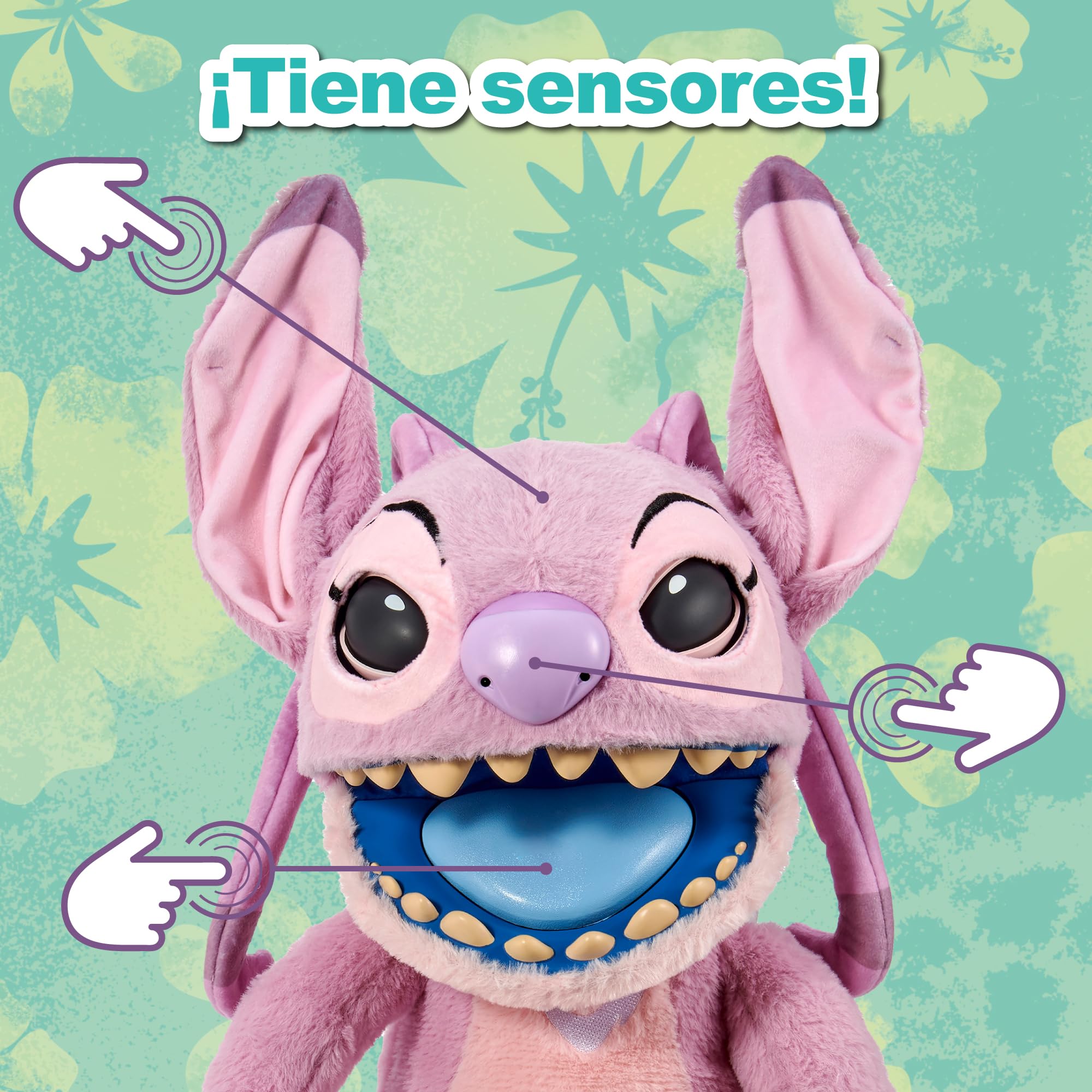 Puppetronic Angel Animatrónico Interactivo – Con Movimiento De Boca Y Sensor Táctil, Sonidos Auténticos Y Comunicación Con Stitch