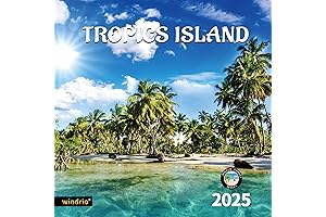 Escape to Paradise with the 2023 Tropical Island Wall Calendar