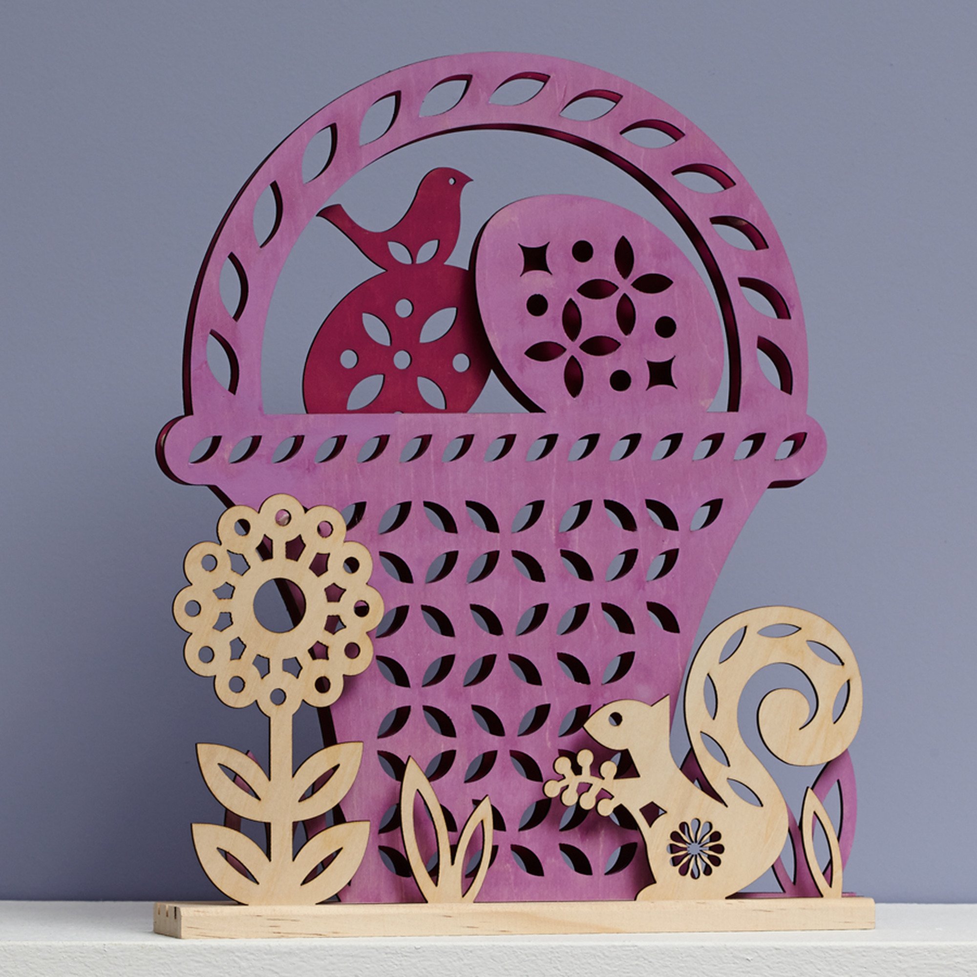 Enesco Flourish Woodlands Basket Centrpiece, 0-Inch