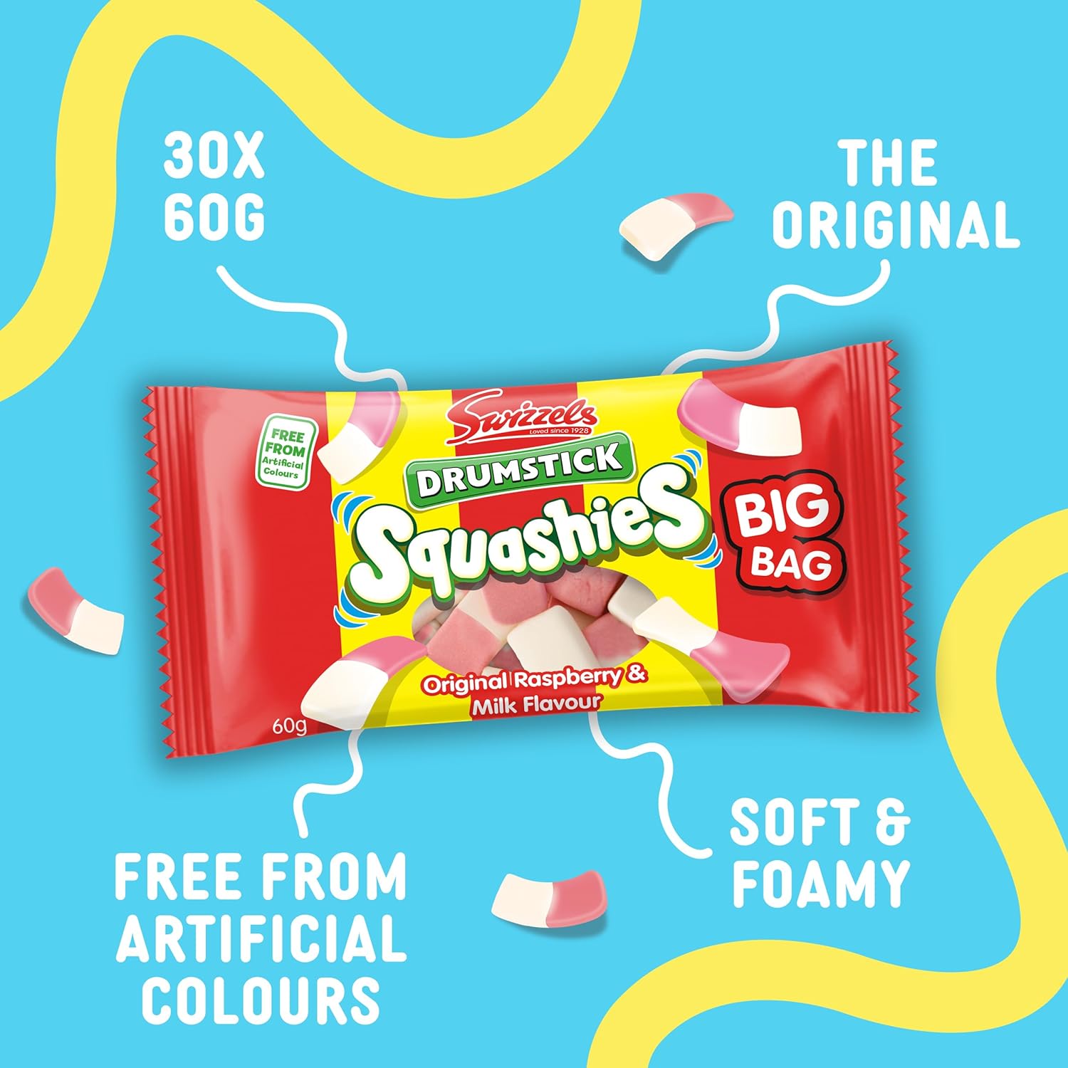 Swizzels Matlow Squashies Drumstick 60g (Pack of 30)