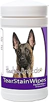 Vista 3 de Healthy Breeds Toallitas quitamanchas de lágrimas de perro para husky siberiano – Más de 100 razas – Limpiador facial de ojos – 70 toallitas