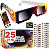 Galaxium [25 Pack Solar Eclipse Glasses AAS Approved 2026 - Trusted for Direct Solar Eclipse Viewing - ISO 12312-2 & CE Certified