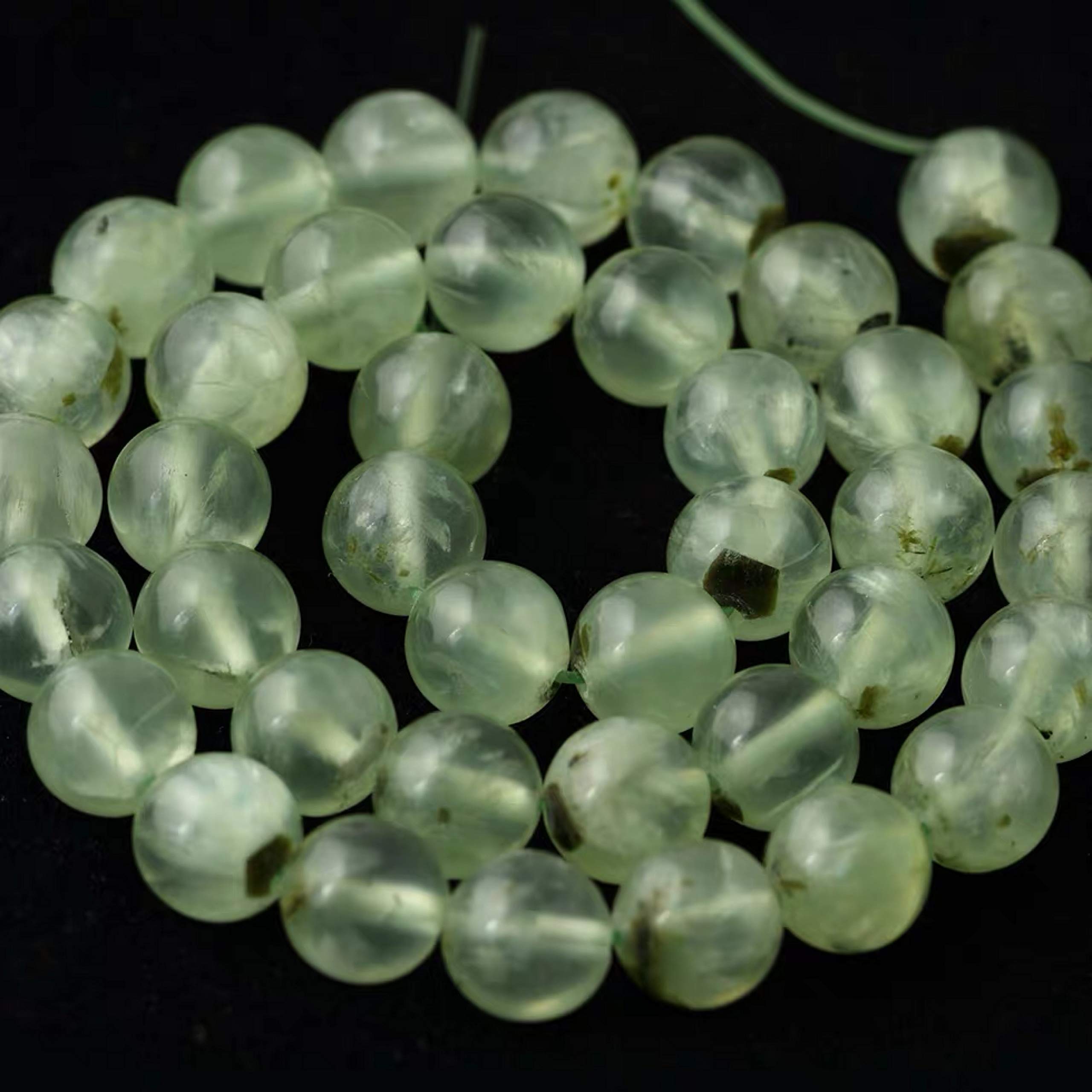 ABCGEMS Mount Hay Prehnite Beads From Queensland