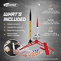 Vista 3 de Estes 1469 Tandem X Rocket Launch Set, conjunto de modelo de cohete volador preconstruido para principiantes para edades de 10+, incluye sistema