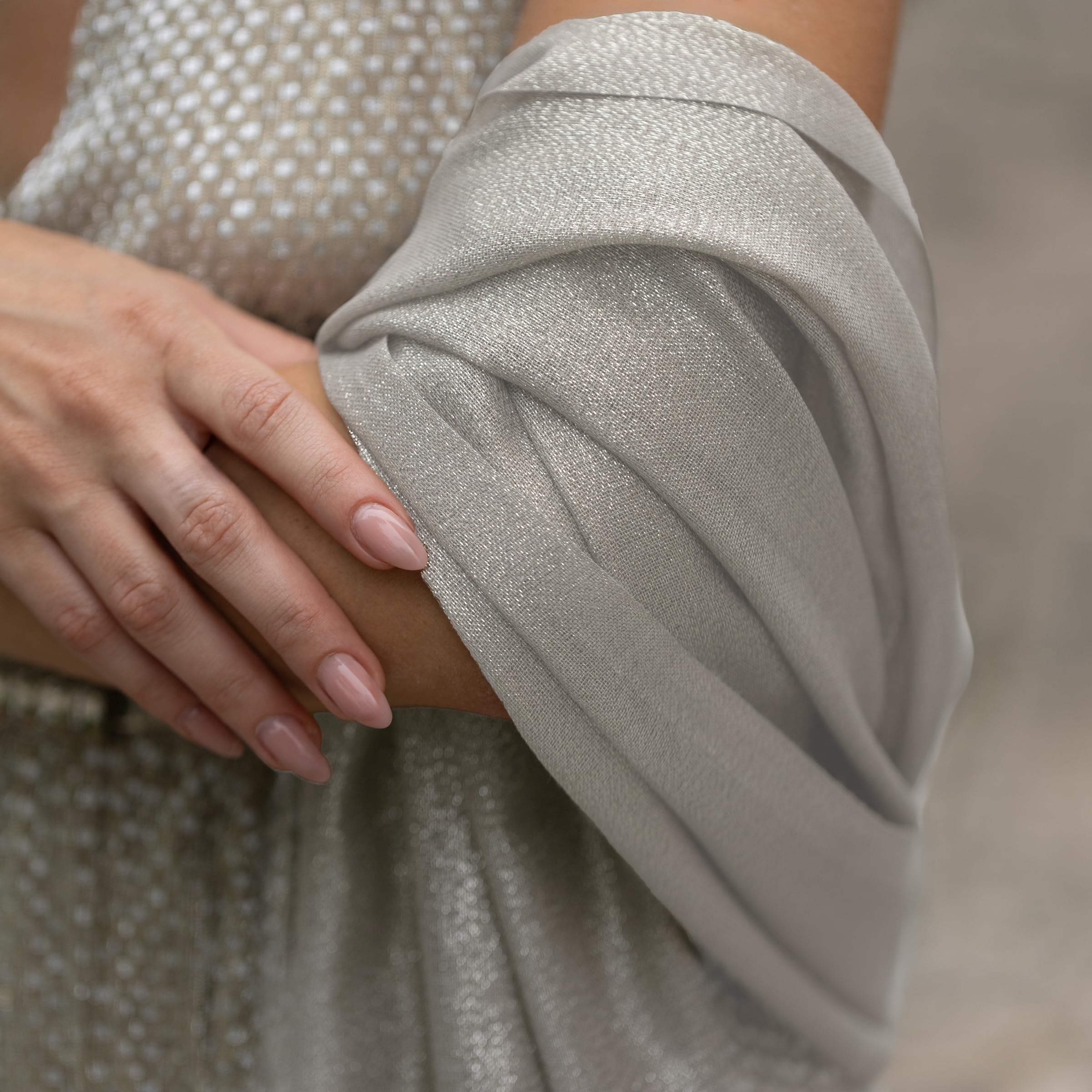 Festliche Stola für Abendkleid 195x90, Bolero Damen festlich, Sommerschal für Hochzeit, Schal Sommer