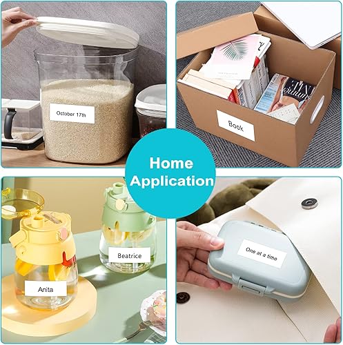 Miniatura 6 de BEYONDTEK TZ - Cinta adhesiva de 0.94 pulgadas, laminada, color blanco, compatible con cintas Brother P-Touch TZe-251 TZe251 TZ-251 TZ251 TZ251 para