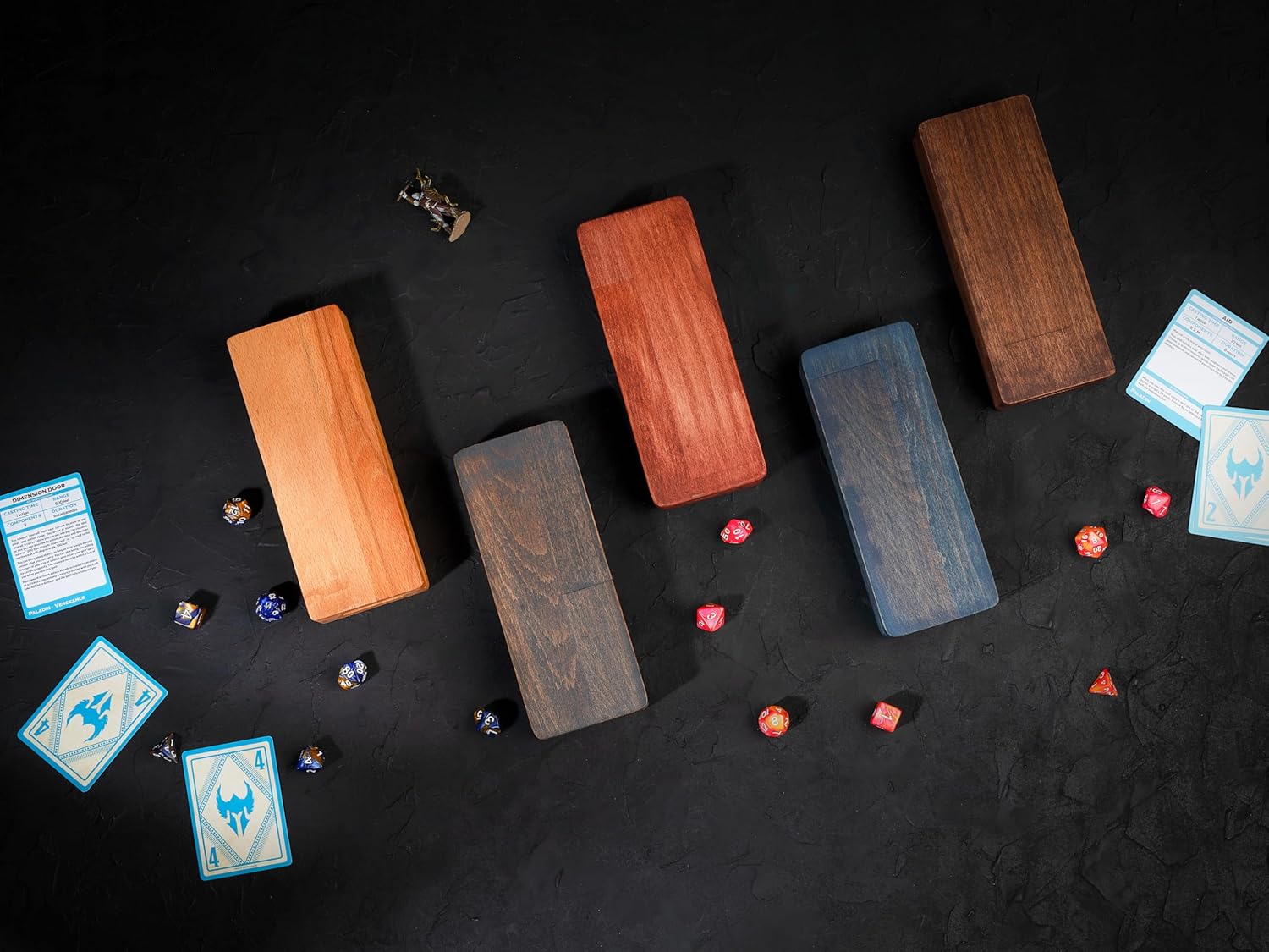 Wooden Dnd Dice Box - Dnd Dice Tray and Storage - Dnd Gifts - Dice Holder Box - Travel Dice Tray - Magnetic Lid For Storage (Personalized, Personalized)