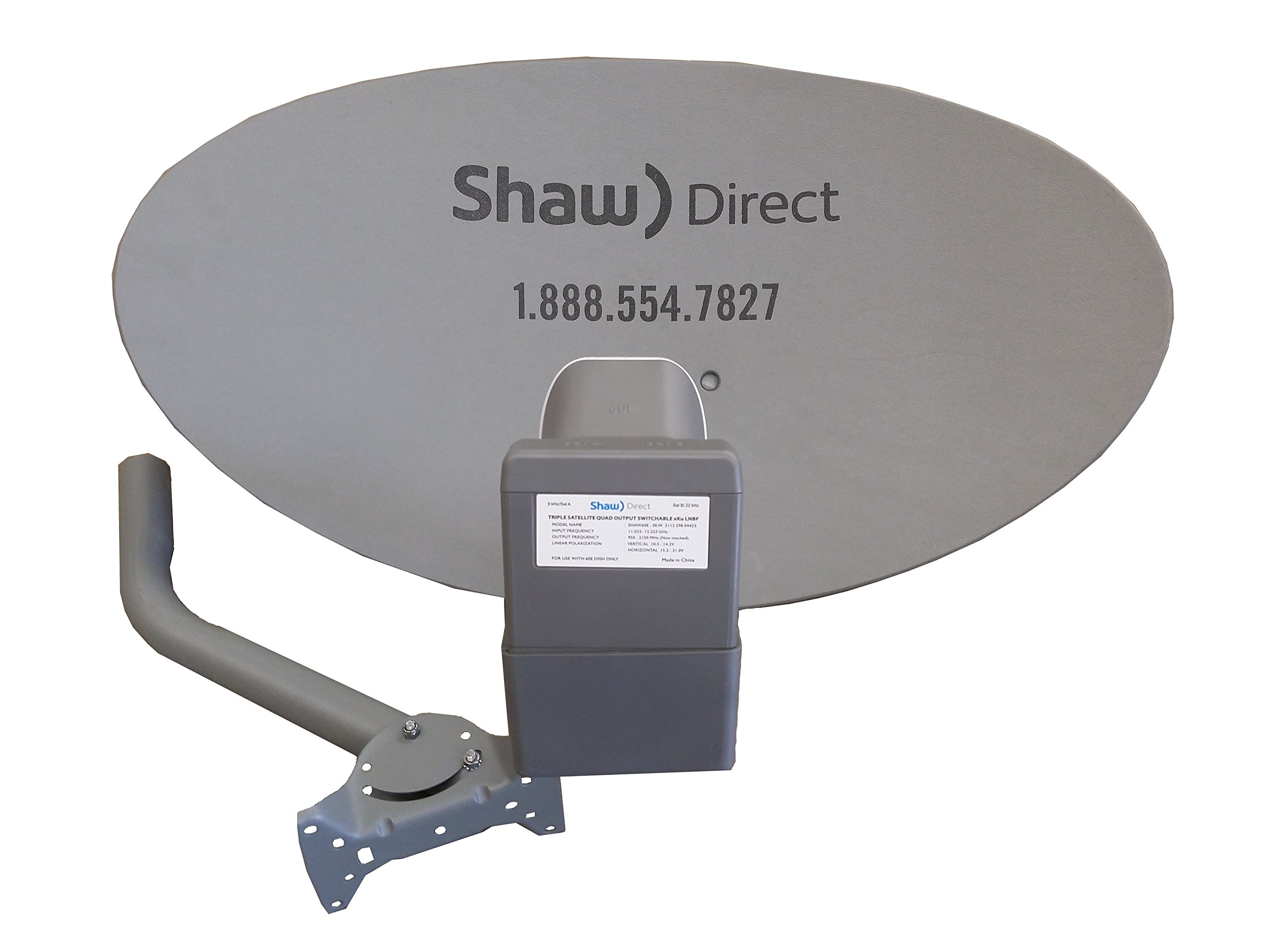 Shaw Direct Dish Kit with 3 Satellite XKU LNB : Amazon.ca